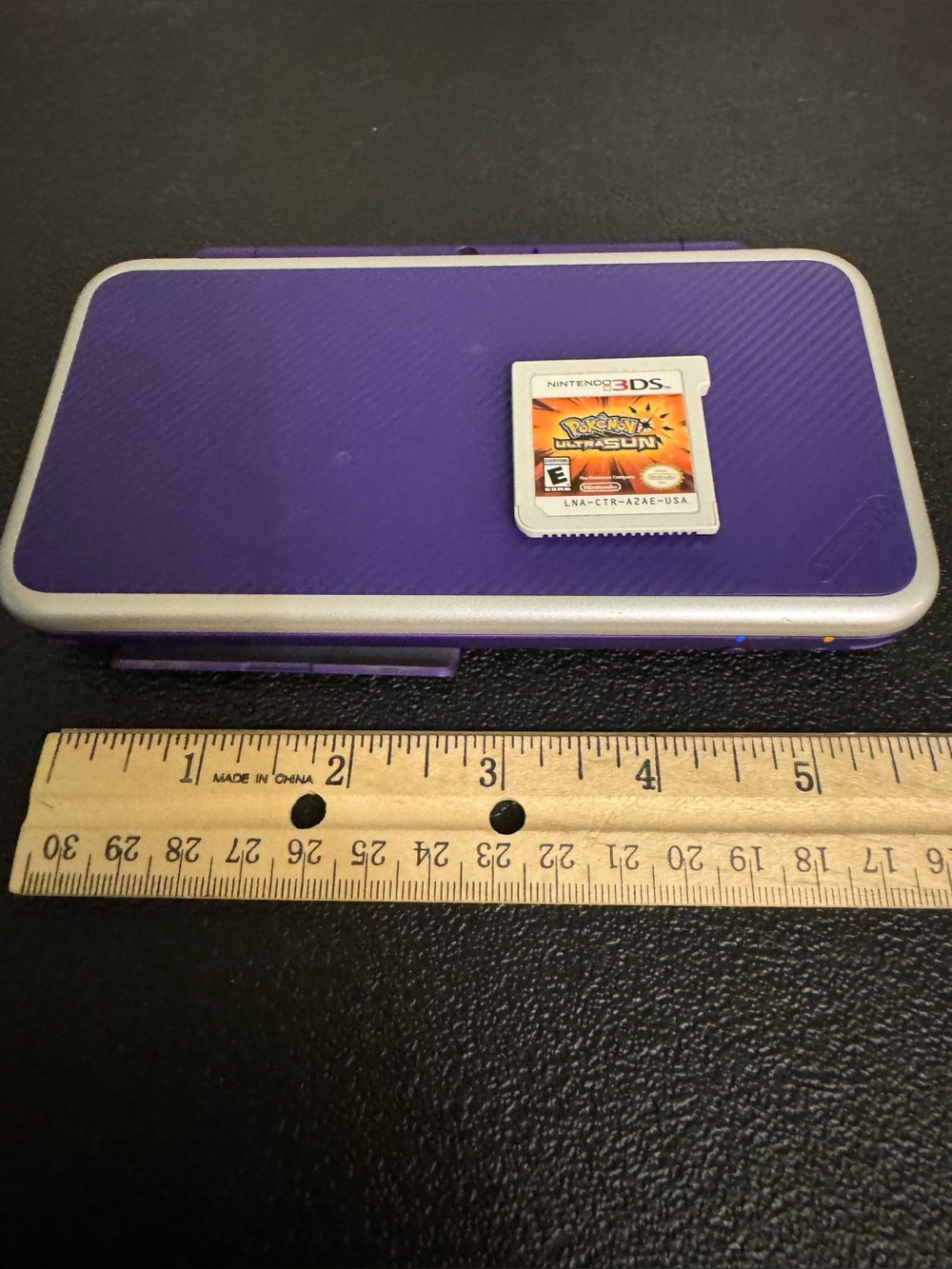 Nintendo 2DS XL Purple Handheld Console with Charger Pokémon Game - Picture 6 of 8
